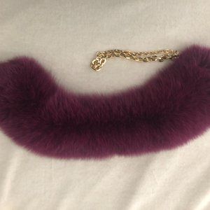 Blue Fox Fur Collar